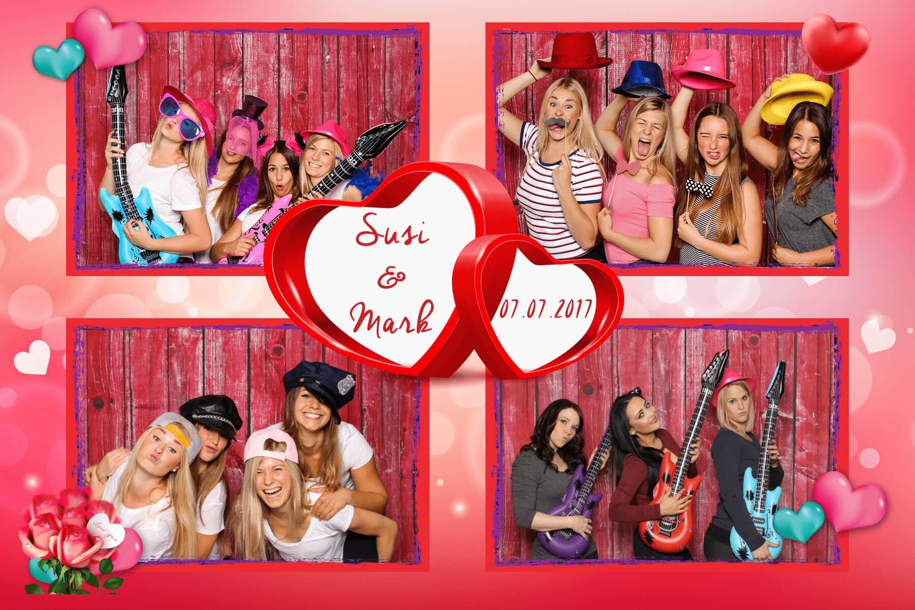 Druck-Design für die Fotobox21 "powerpink" (quer)