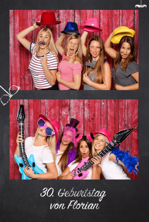 Druck-Design für die Fotobox 24 "blackboard" (hoch)